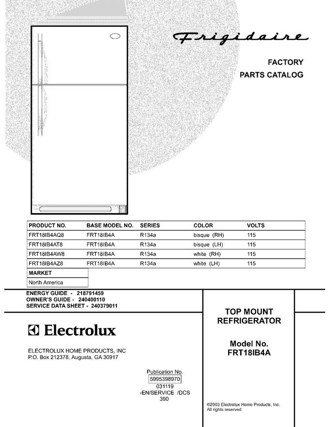 Diagram for FRT18IB4AZ8