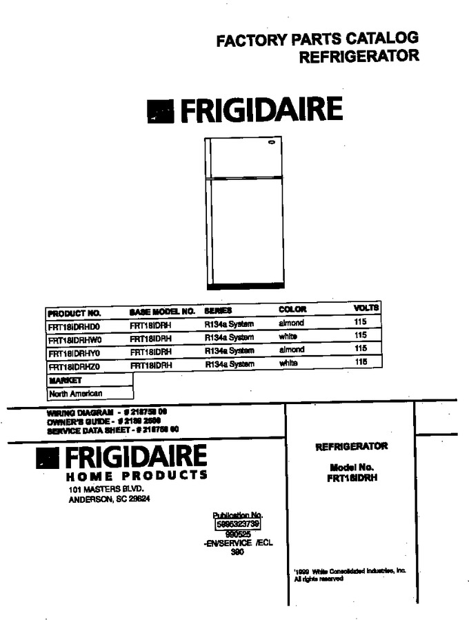 Diagram for FRT18IDRHY0