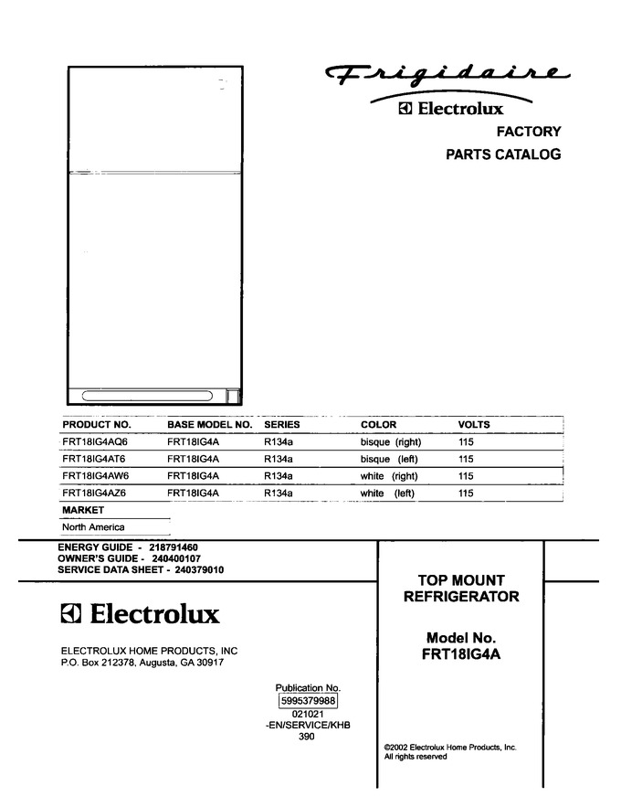 Diagram for FRT18IG4AW6
