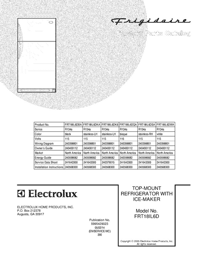 Diagram for FRT18IL6DQA