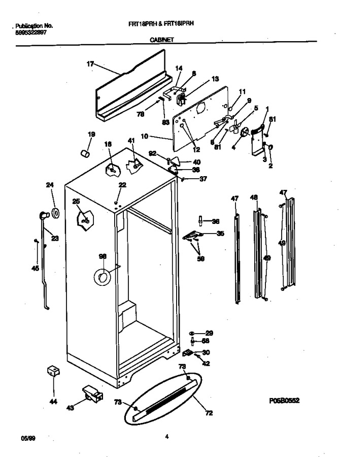 Diagram for FRT18PRHW0