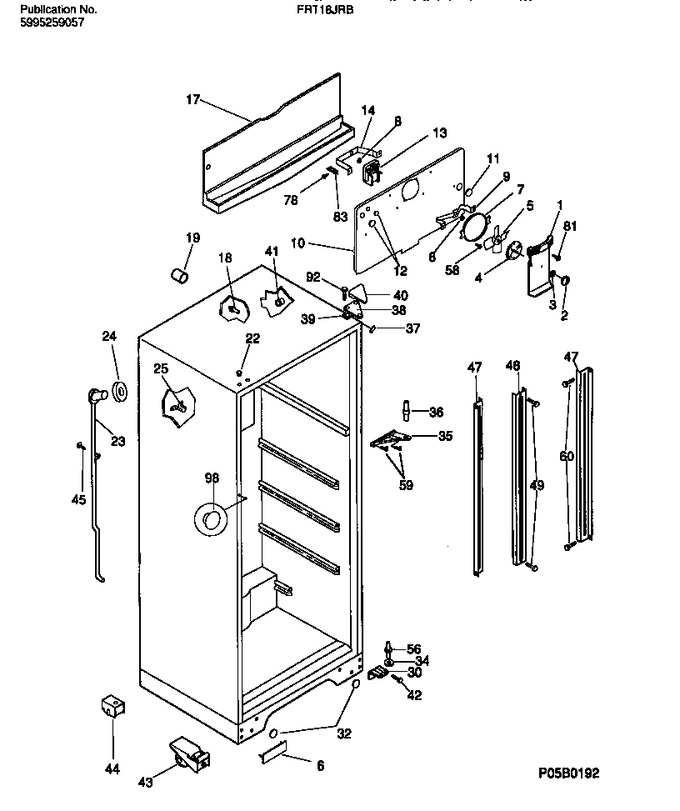 Diagram for FRT18JRBW1