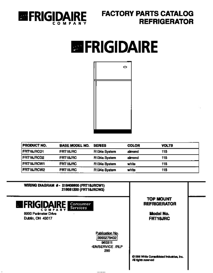 Diagram for FRT18JRCW1
