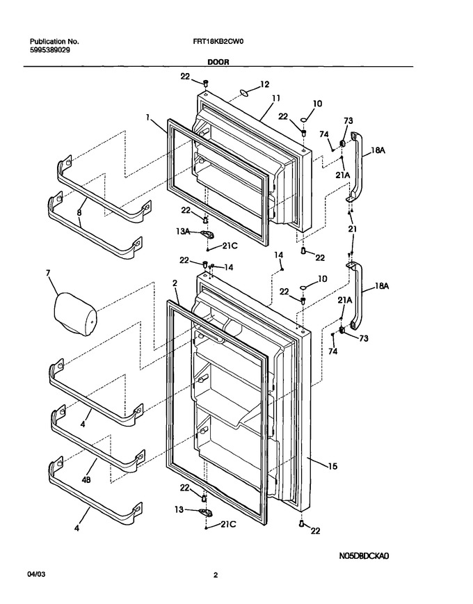 Diagram for FRT18KB2CW0
