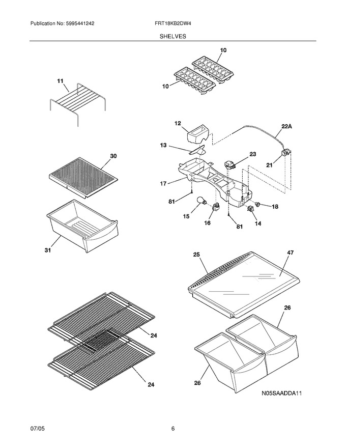 Diagram for FRT18KB2DW4