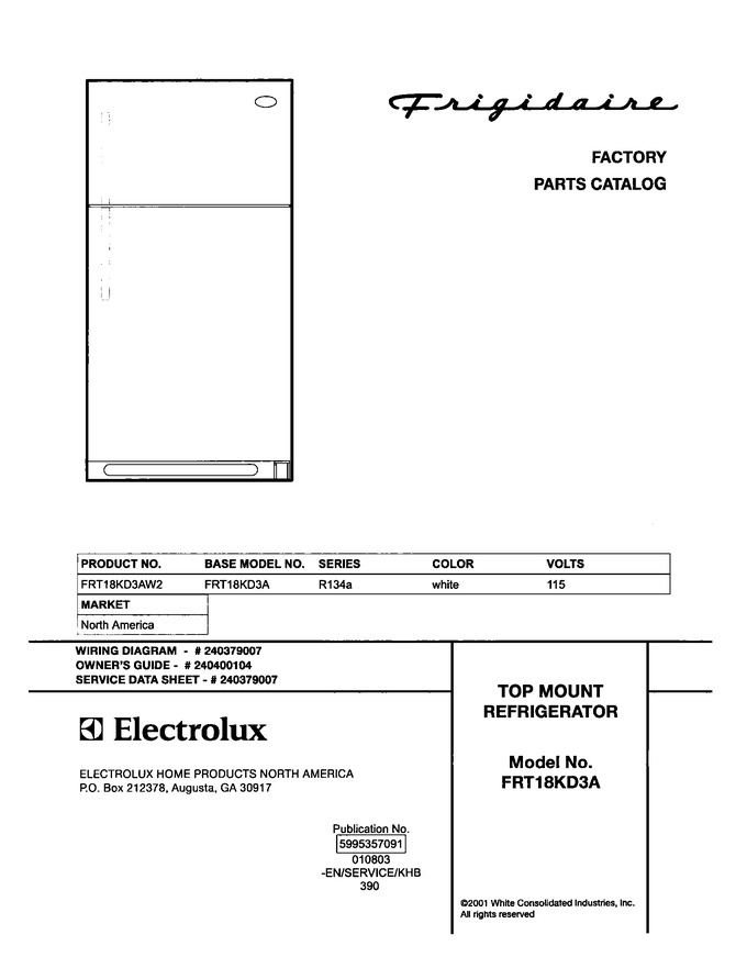 Diagram for FRT18KD3AW2
