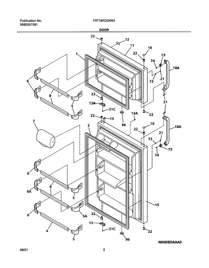 Diagram for FRT18KD3AW2