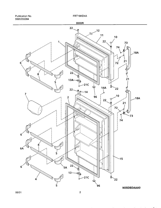 Diagram for FRT18KD4AW2