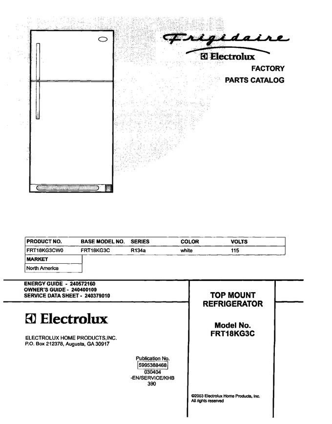 Diagram for FRT18KG3CW0