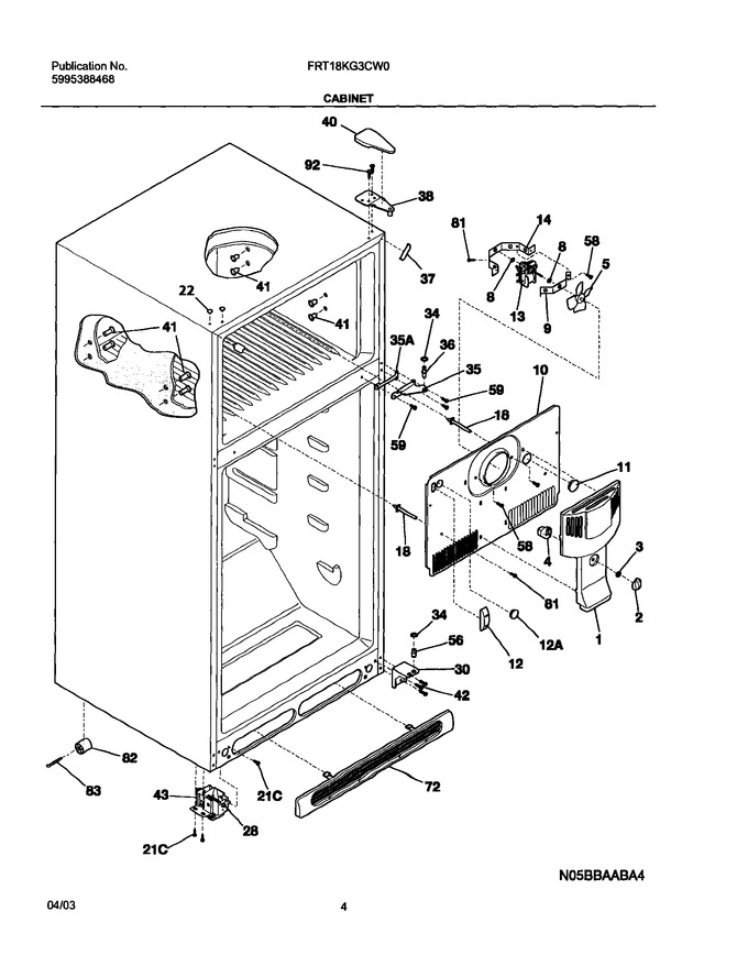 Diagram for FRT18KG3CW0