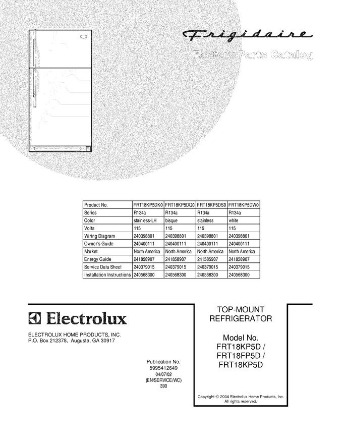 Diagram for FRT18KP5DK0