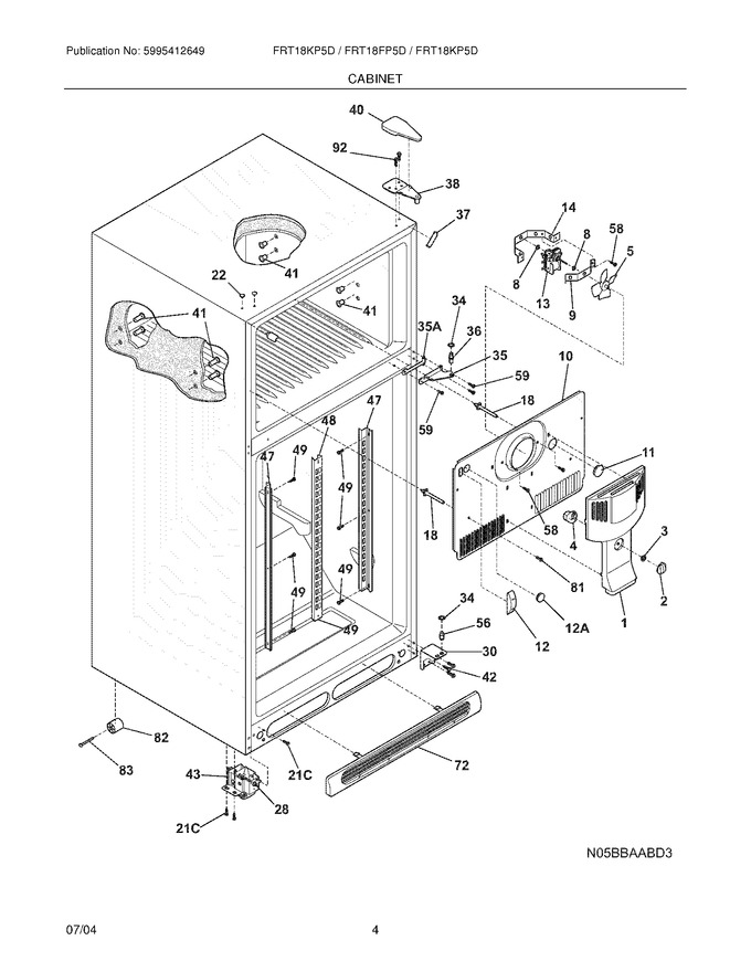 Diagram for FRT18KP5DK0