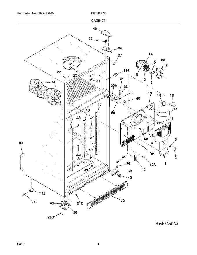 Diagram for FRT18KR7EW0