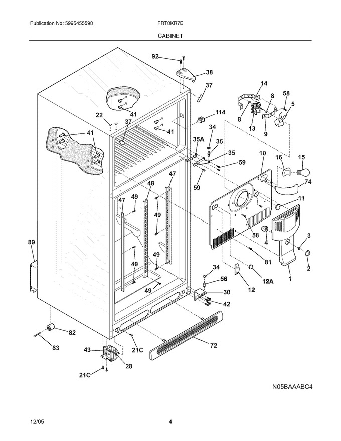 Diagram for FRT18KR7EB7