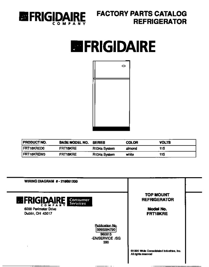 Diagram for FRT18KREW0
