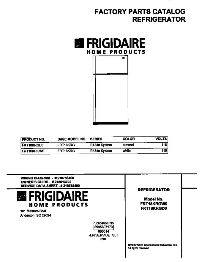 Diagram for FRT18KRGD0