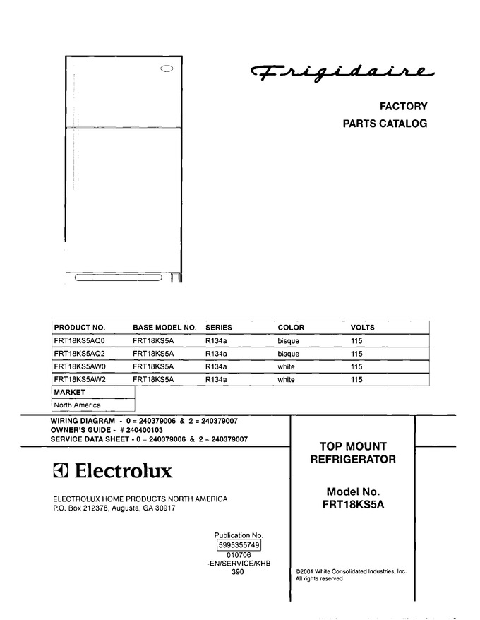 Diagram for FRT18KS5AW2