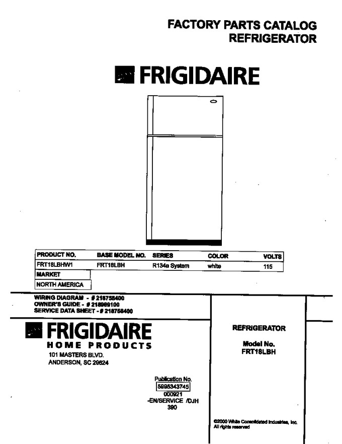 Diagram for FRT18LBHW1