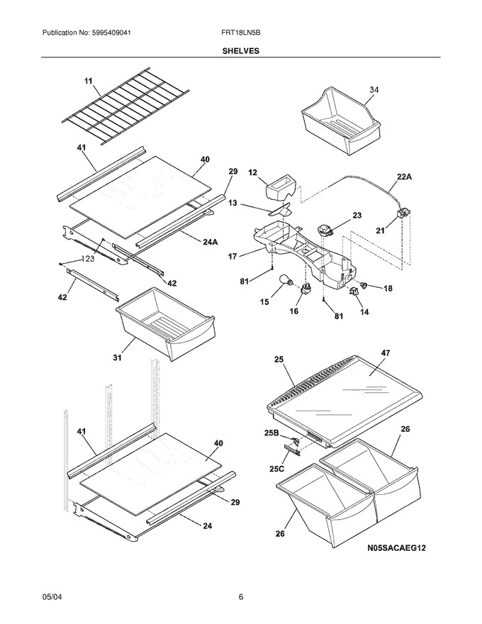 Diagram for FRT18LN5BW4