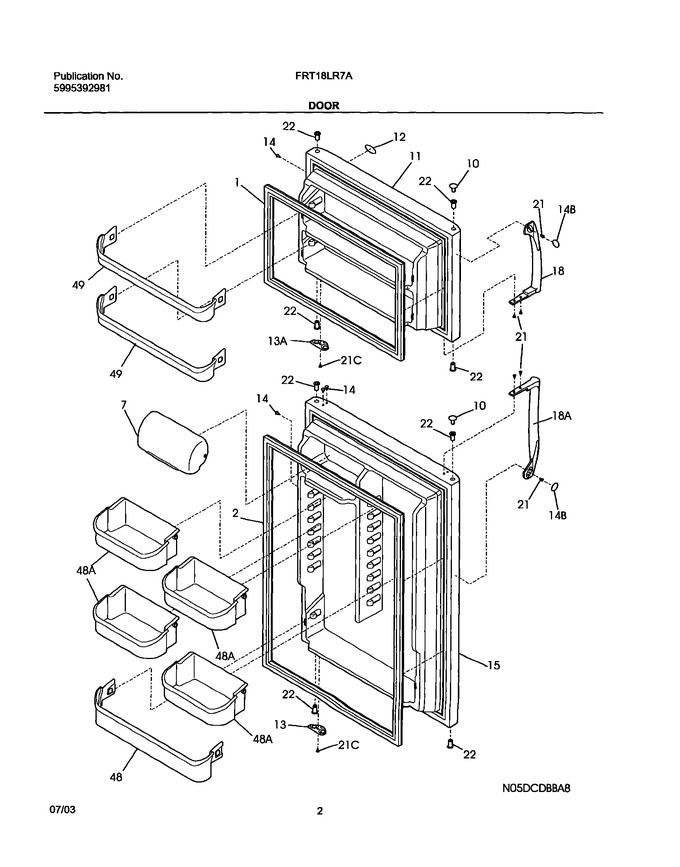 Diagram for FRT18LR7AQA