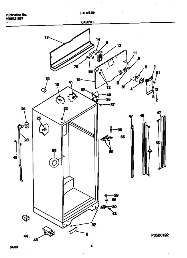 Diagram for FRT18LRHW0