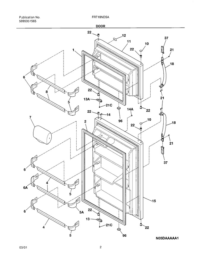 Diagram for FRT18ND5AW0
