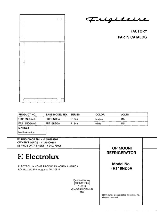 Diagram for FRT18ND5AW0