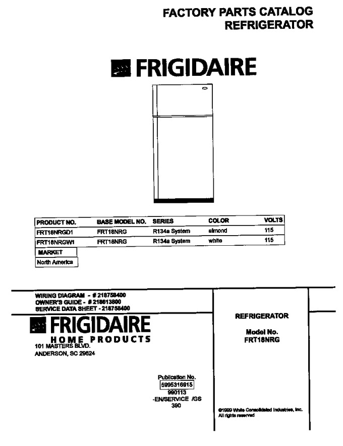 Diagram for FRT18NRGW1