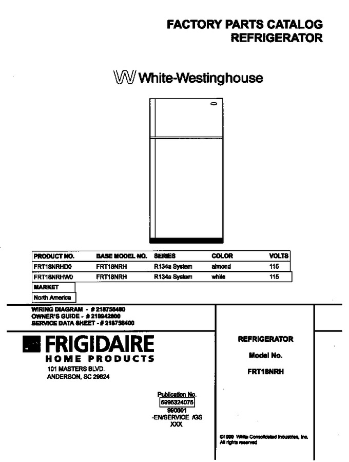 Diagram for FRT18NRHW0