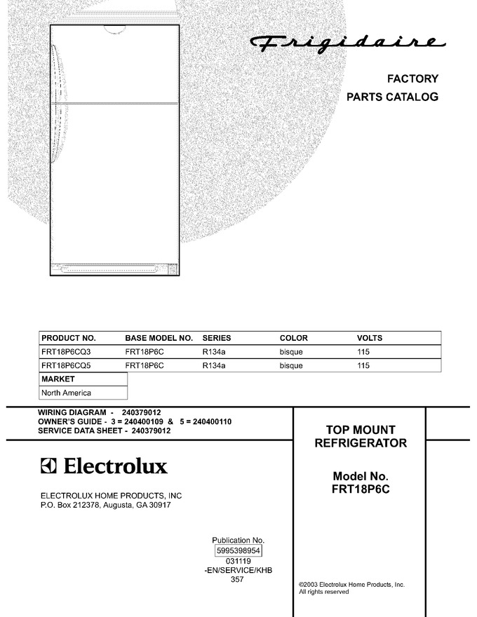 Diagram for FRT18P6CQ3
