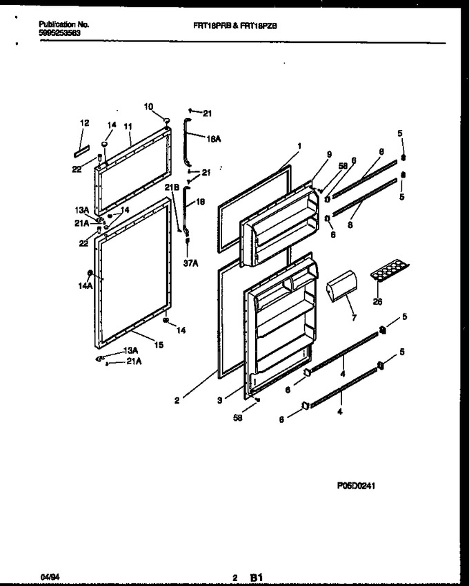 Diagram for FRT18PRBW0