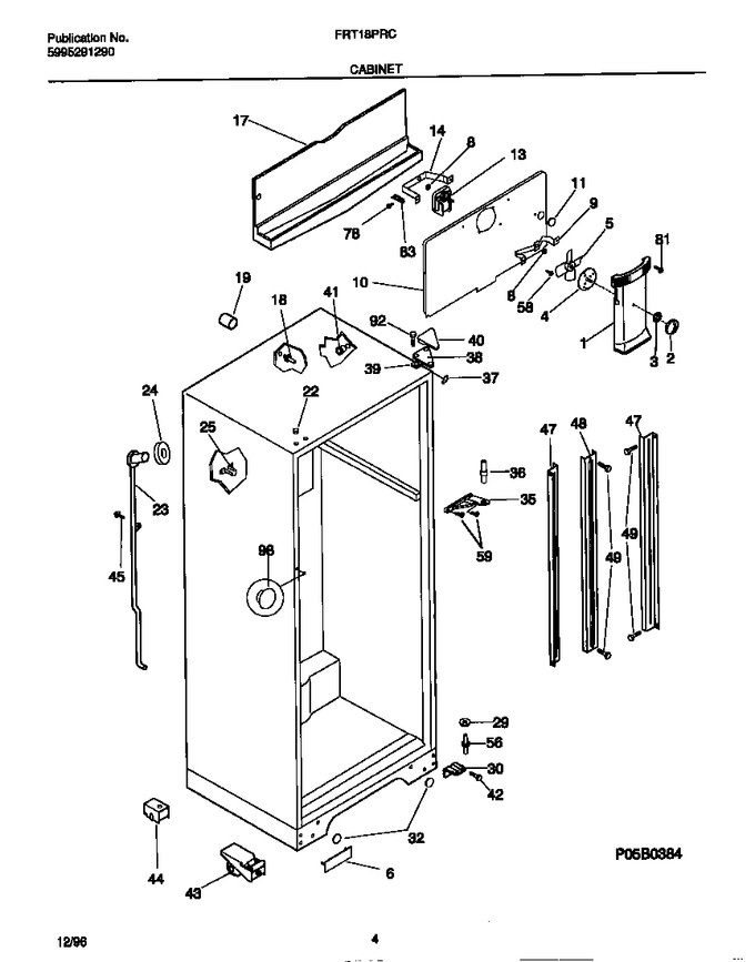 Diagram for FRT18PRCW4