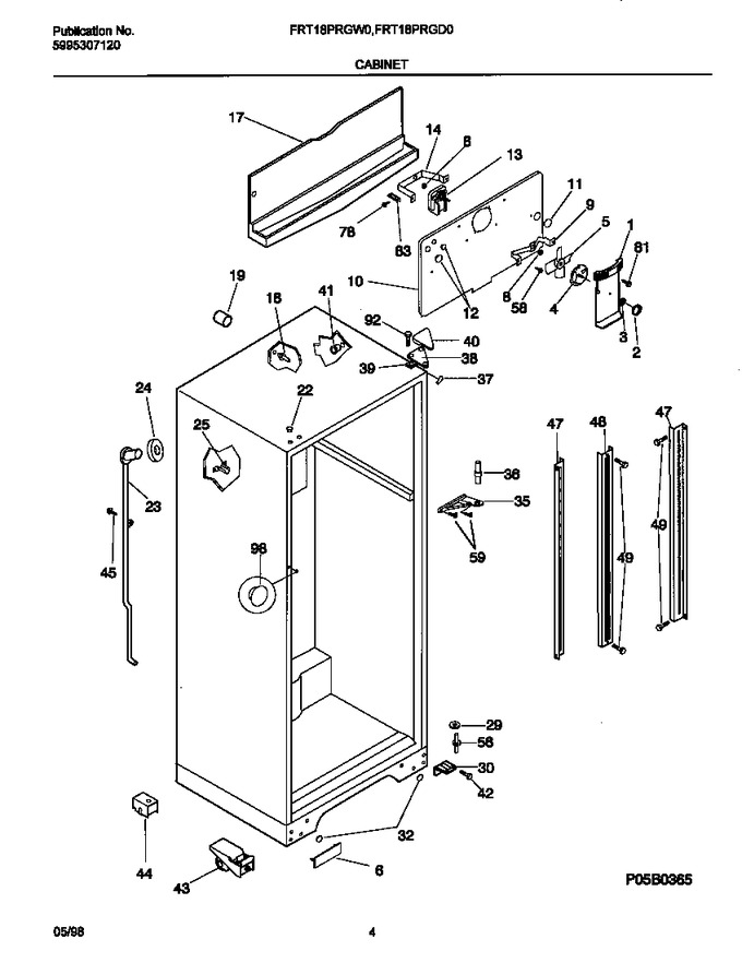 Diagram for FRT18PRGW0
