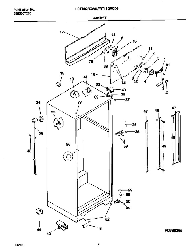 Diagram for FRT18QRCW5