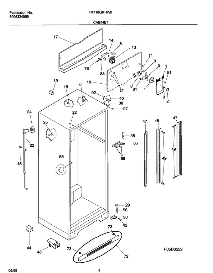 Diagram for FRT18QRHW0