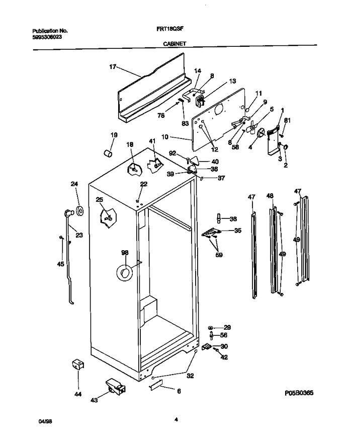 Diagram for FRT18QSFW0