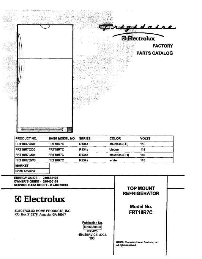 Diagram for FRT18R7CQ0