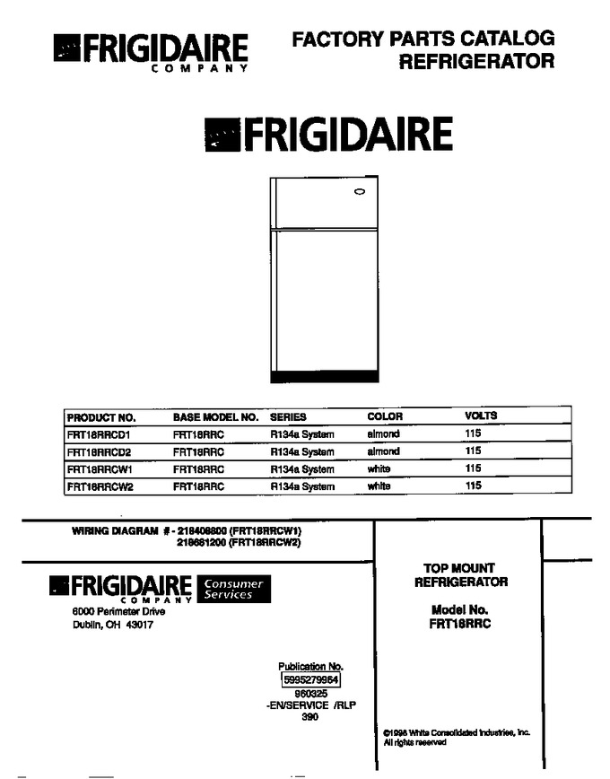 Diagram for FRT18RRCD1