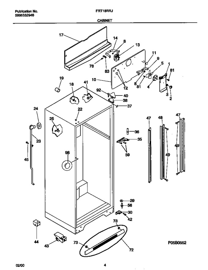 Diagram for FRT18RRJW0