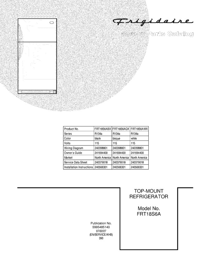 Diagram for FRT18S6AWX