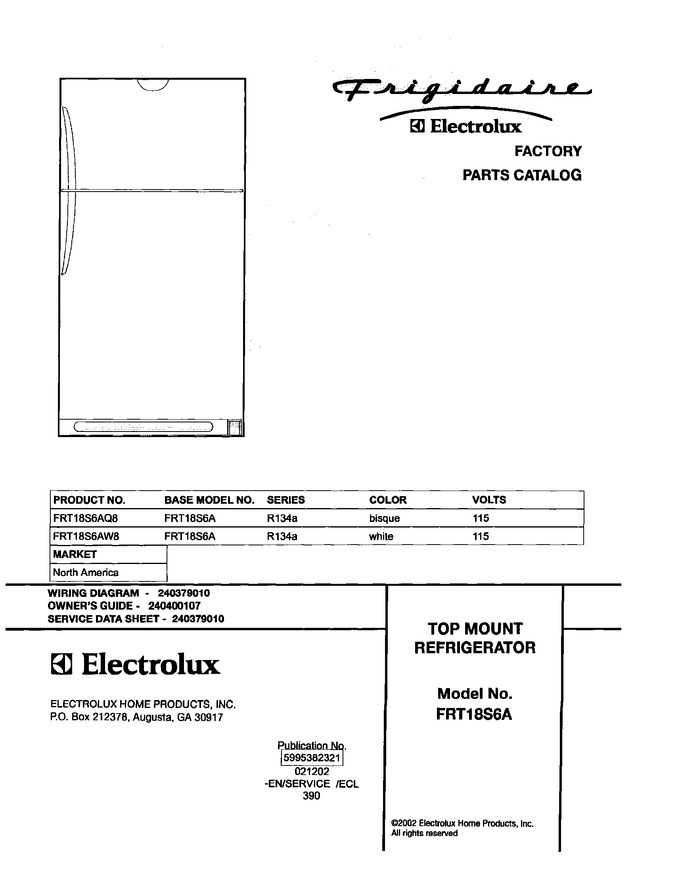 Diagram for FRT18S6AQ8