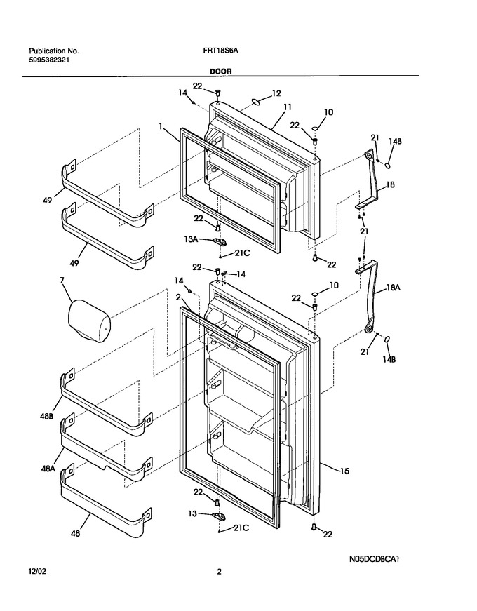 Diagram for FRT18S6AW8