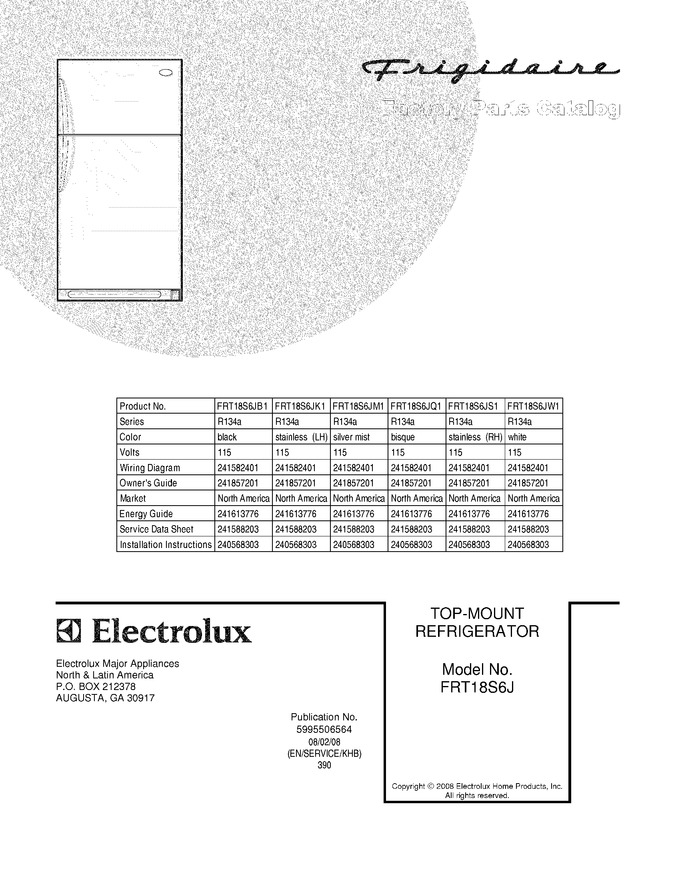 Diagram for FRT18S6JW1