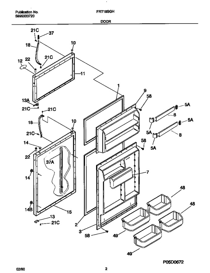 Diagram for FRT18SGHD0