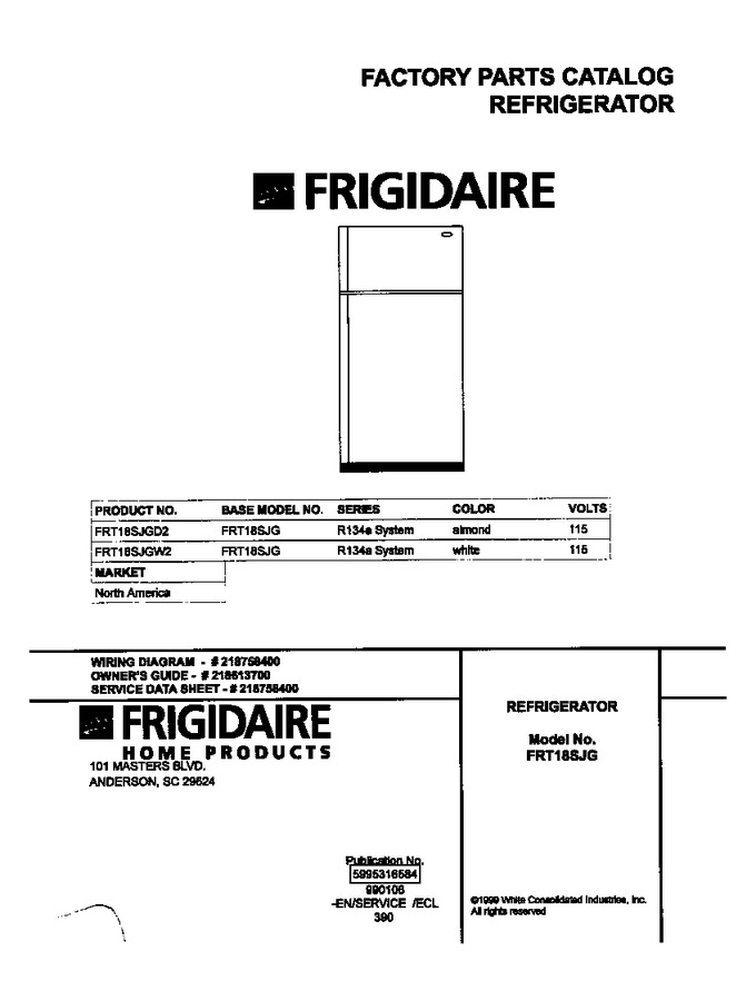 Diagram for FRT18SJGW2