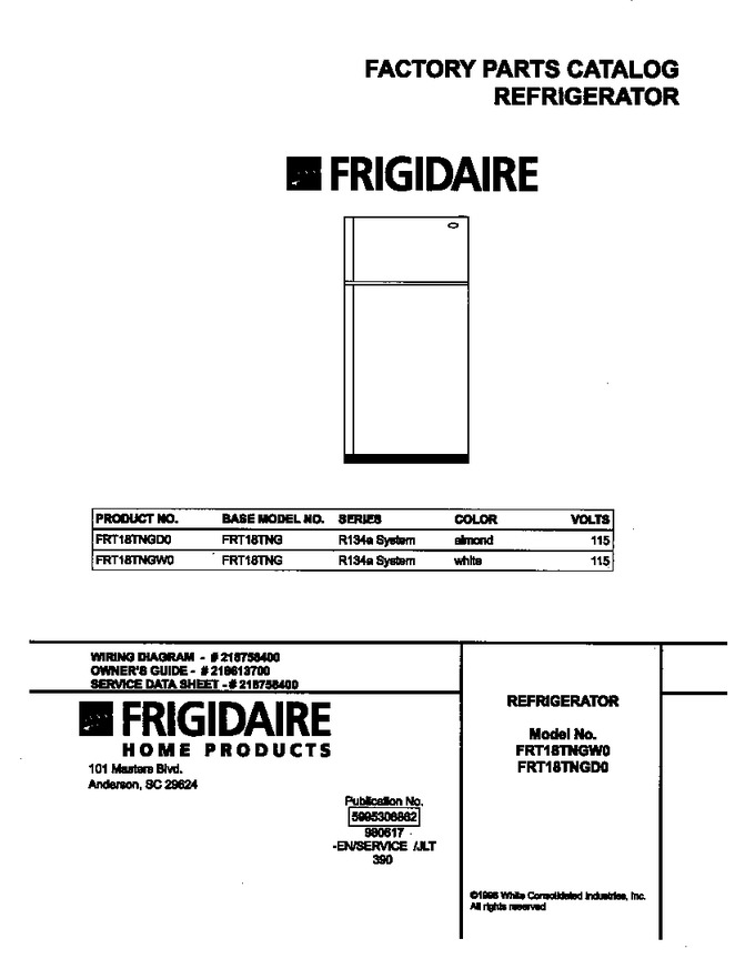 Diagram for FRT18TNGW0