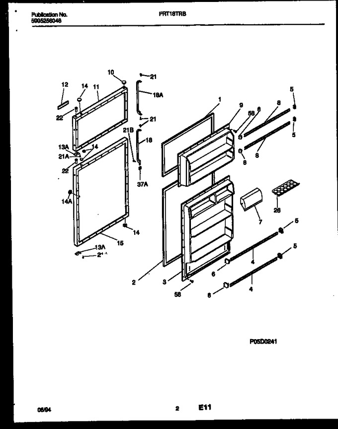 Diagram for FRT18TRBW0