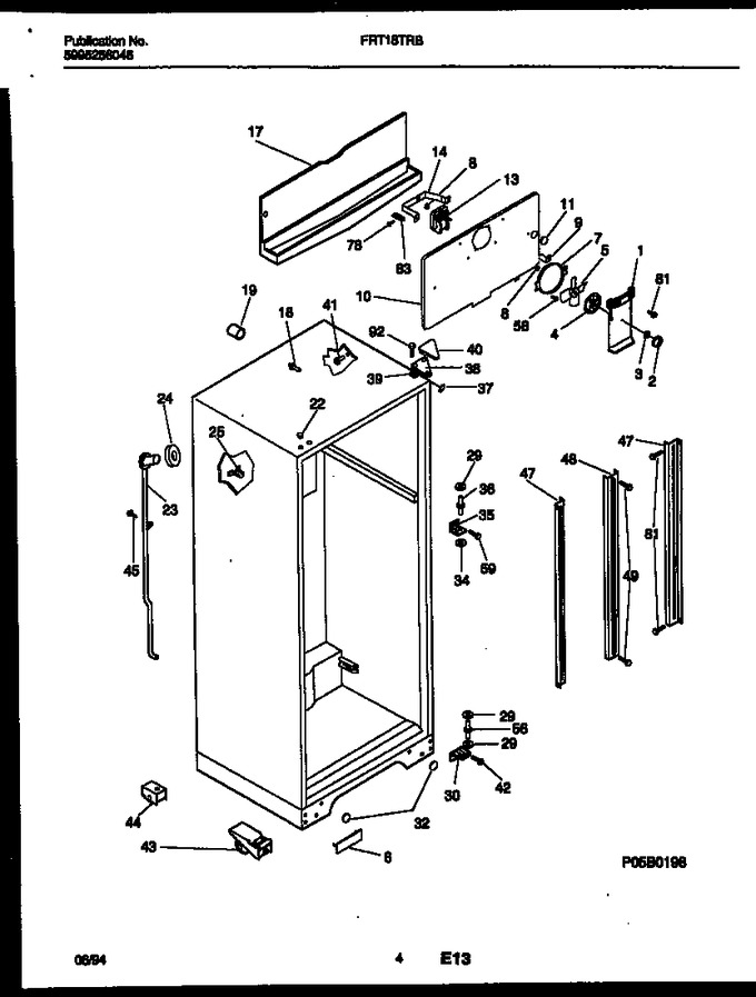 Diagram for FRT18TRBW0