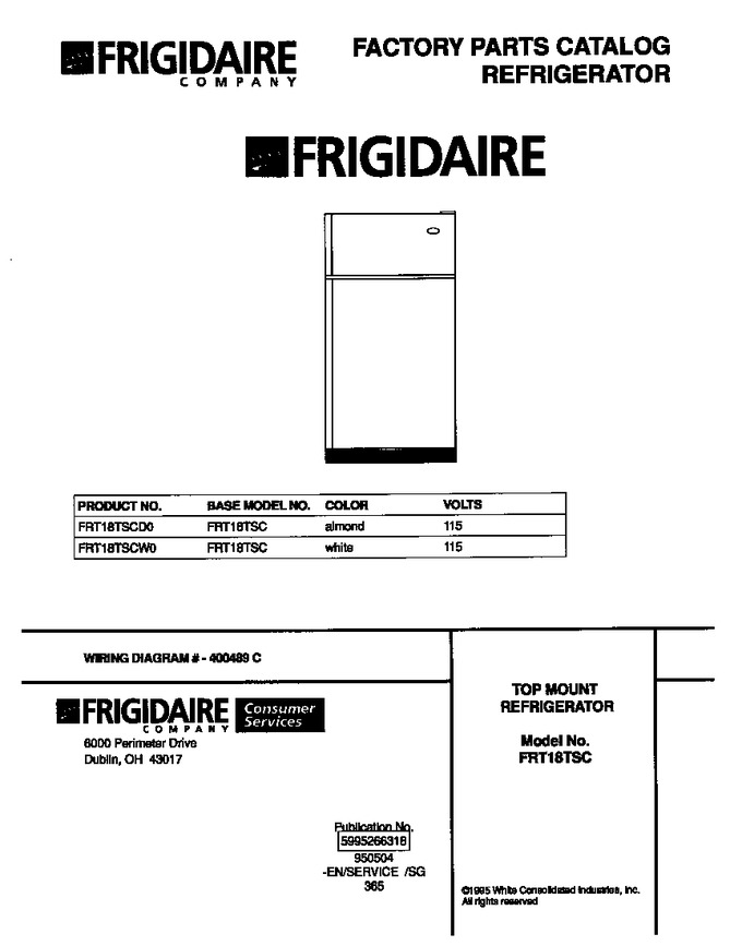 Diagram for FRT18TSCD0