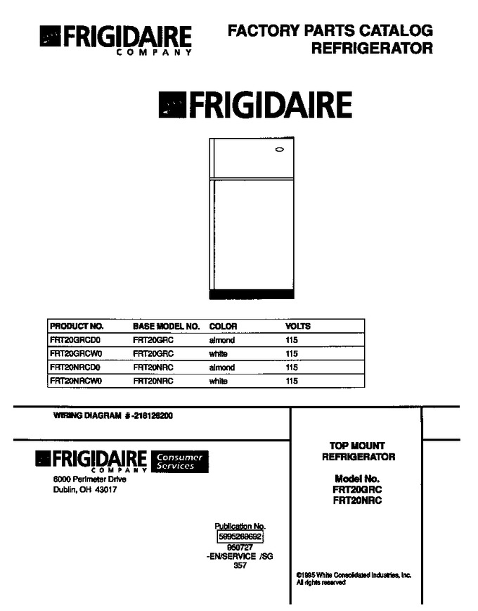 Diagram for FRT20GRCW0